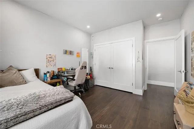 a view of small space with racks on the wall