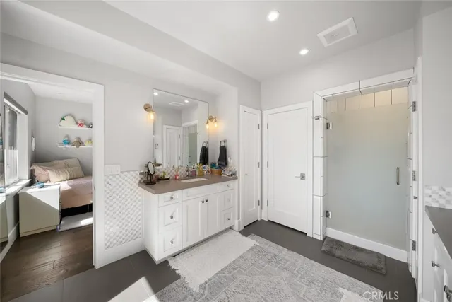 an aerial view of residential house with outdoor space