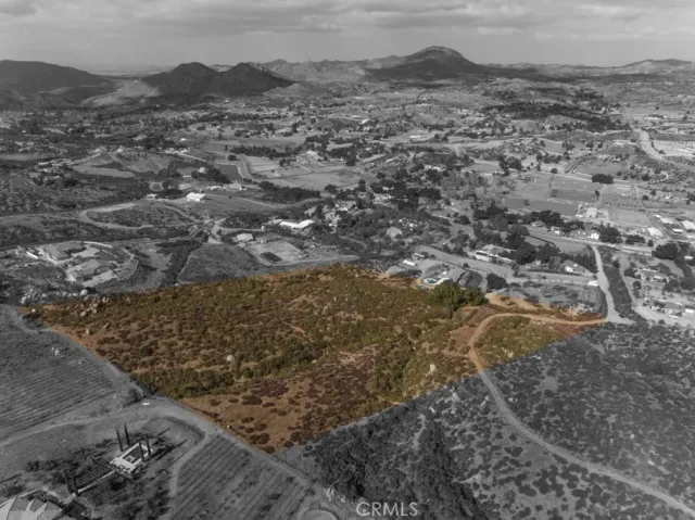 a view of city and mountain