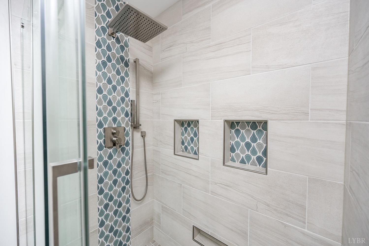 657 Cherry Hill Road Amherst, VA 24521 - Photo 49 of 91 a bathroom with a shower curtain and a window