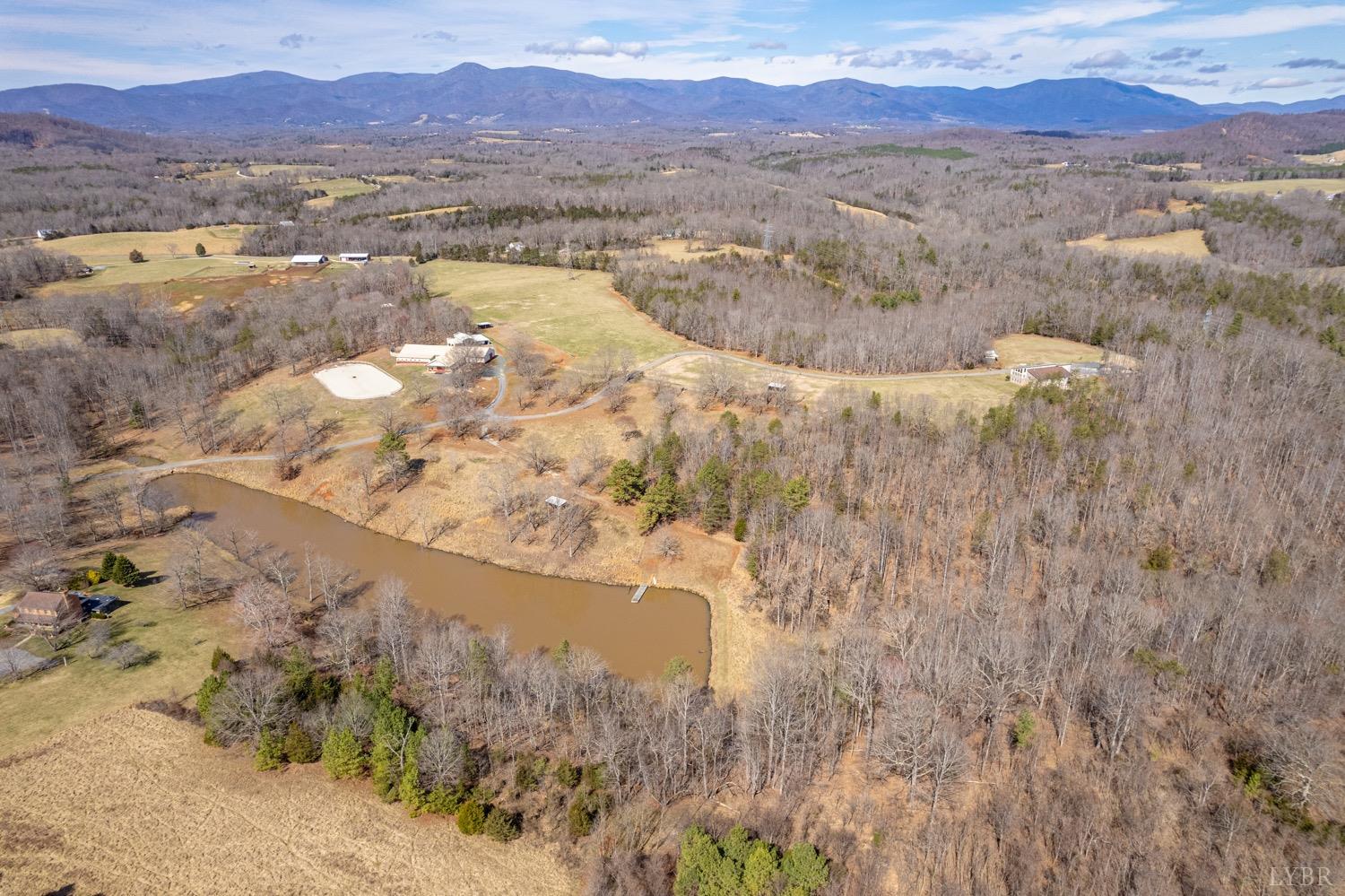 657 Cherry Hill Road Amherst, VA 24521 - Photo 78 of 91 a view of lake with mountain