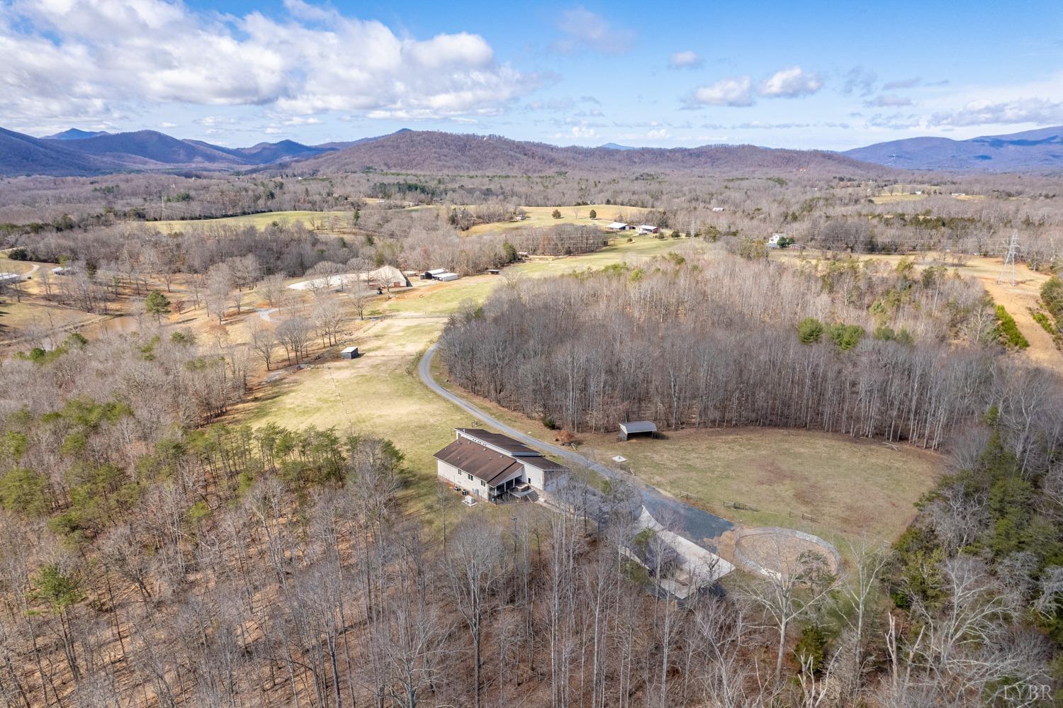 657 Cherry Hill Road Amherst, VA 24521 - Photo 81 of 91 a view of a lake with mountains in the background