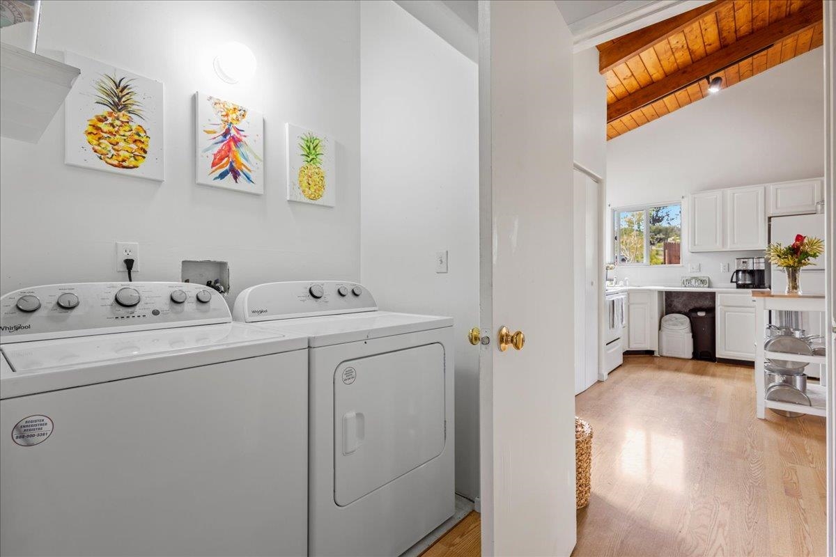 10 Poko Way, Unit B Haiku, HI 96708 - Photo 22 of 37 a utility room with dryer and washer