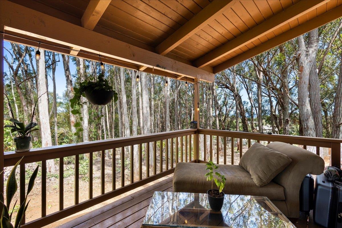 10 Poko Way, Unit B Haiku, HI 96708 - Photo 36 of 37 a view of a porch with furniture