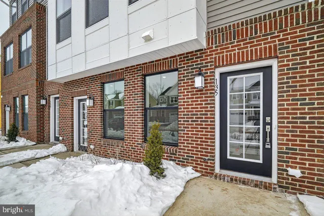 a front view of a building