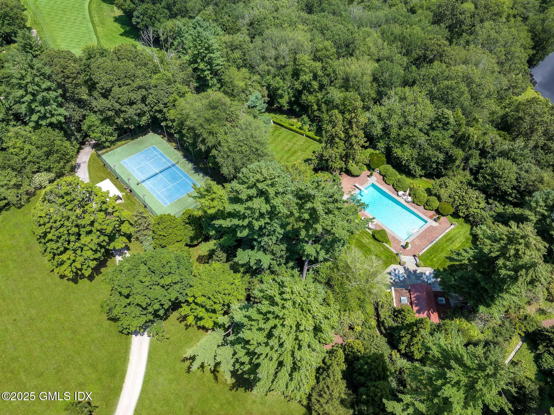 1233 Rock Rimmon Road Stamford, CT 06903 - Photo 33 of 50 POOL AND COURT