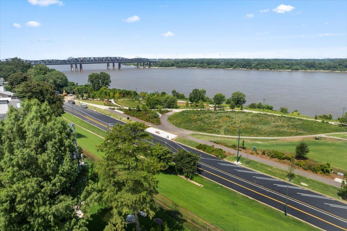 511 Monteigne Boulevard Memphis, TN 38103 - Photo 17 of 40 Bird's eye view of a notable bridge and a large body of water