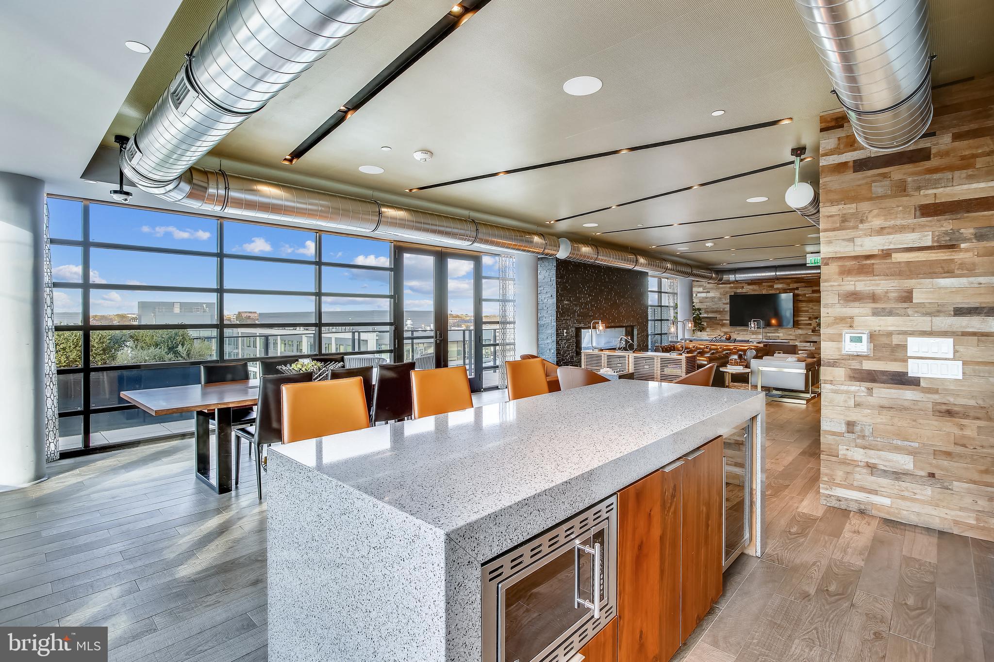 1300 4th Street Southeast, Unit 408 Washington, DC 20003 - Photo 38 of 57 Kitchenette in the rooftop lounge