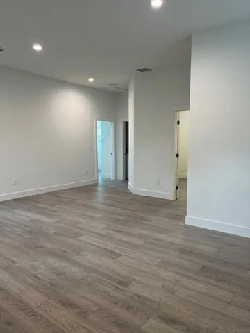 a view of an empty room