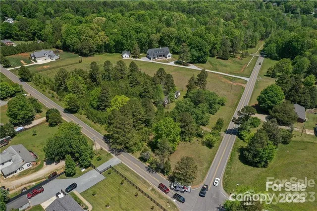 an aerial view of a residential houses with outdoor space