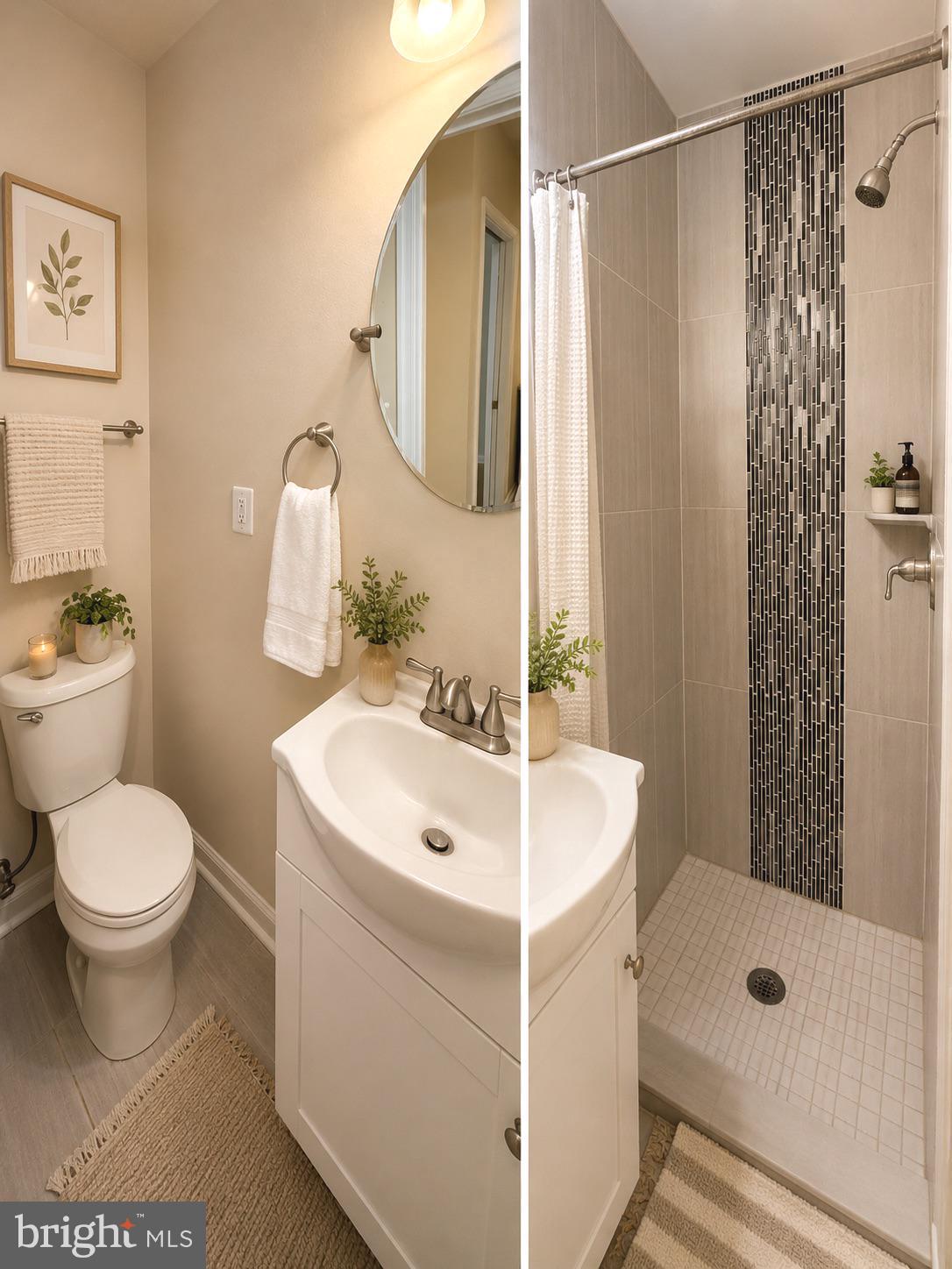 1720 H Street Northeast, Unit B Washington, DC 20002 - Photo 5 of 10 Hall full bath shower