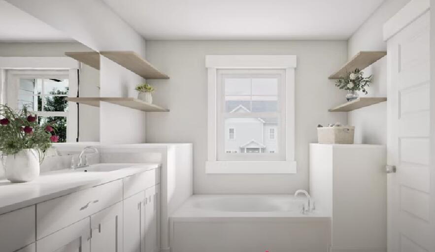 196 Huckleberry Street Freeport, FL 32439 - Photo 10 of 20 a bathroom with a bathtub sink and mirror