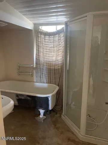 a bathroom with a sink and a shower