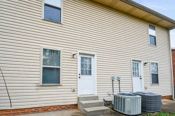 a view of a white building