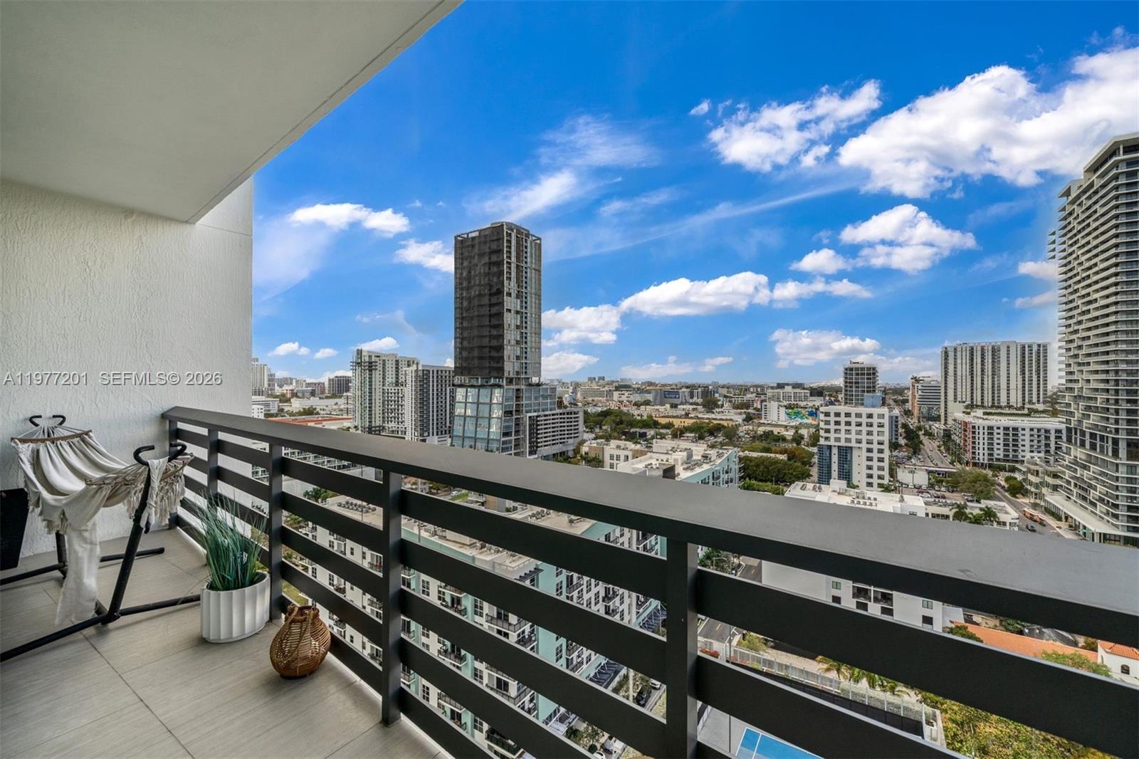 460 Northeast 28th Street, Unit 1901 Miami, FL 33137 - Photo 19 of 31 a view of a balcony with city view