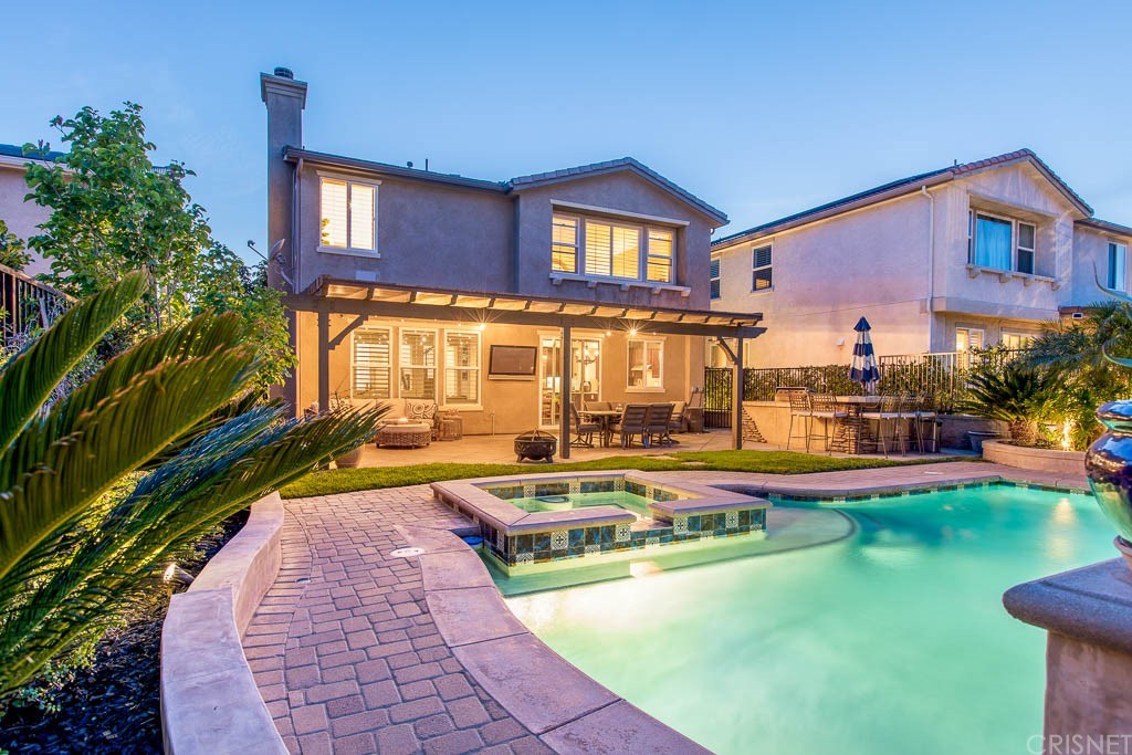 11564 Apulia Court Porter Ranch, CA 91326 - Photo 47 of 72 a view of a house with swimming pool