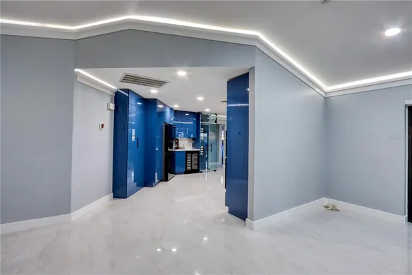 a living room with furniture and window