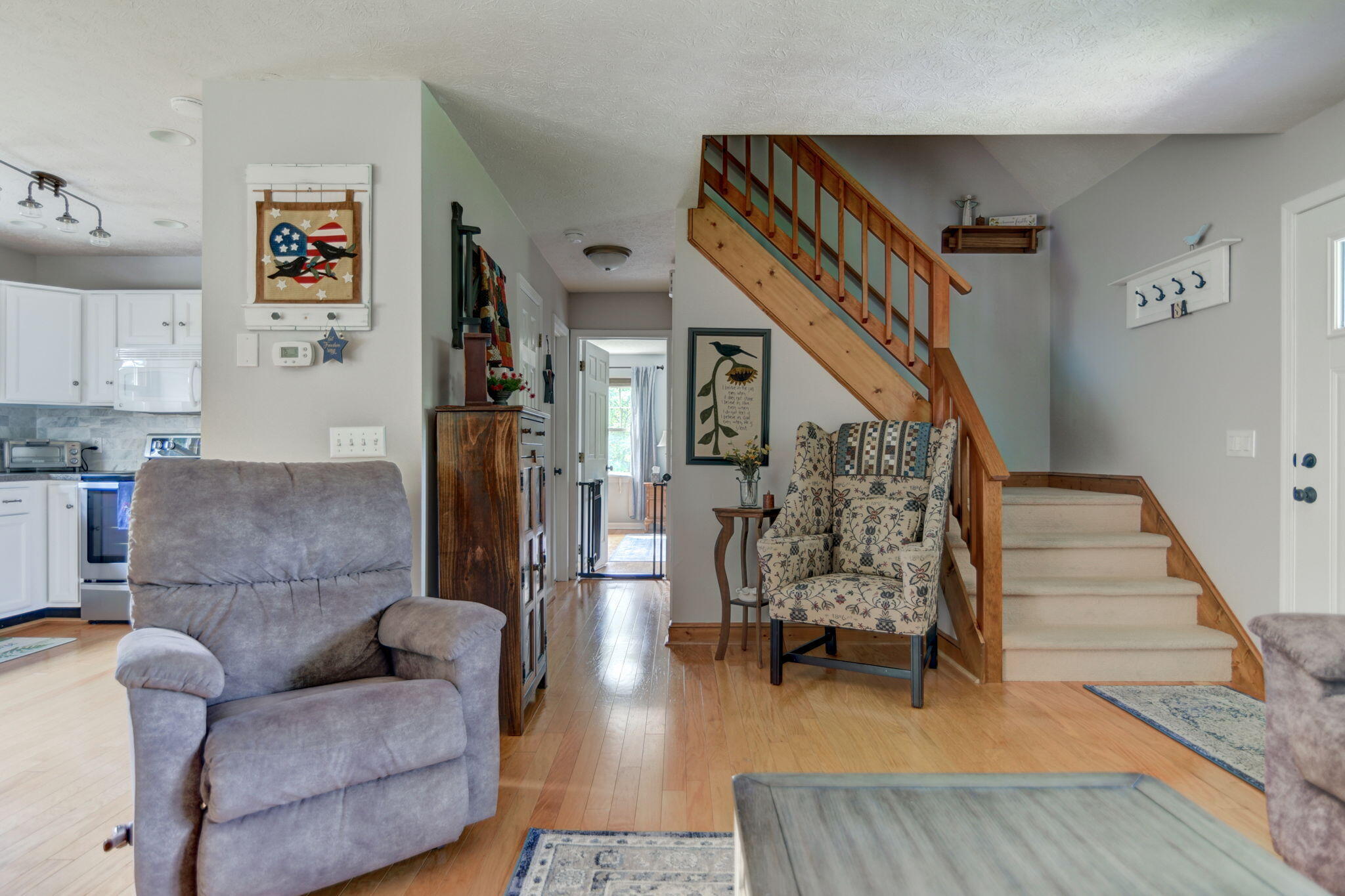 2018 Eagle Point Road Huddleston, VA 24104 - Photo 15 of 50 a living room with furniture and a wooden floor