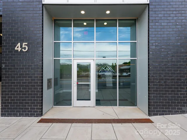 a view of a door with a door