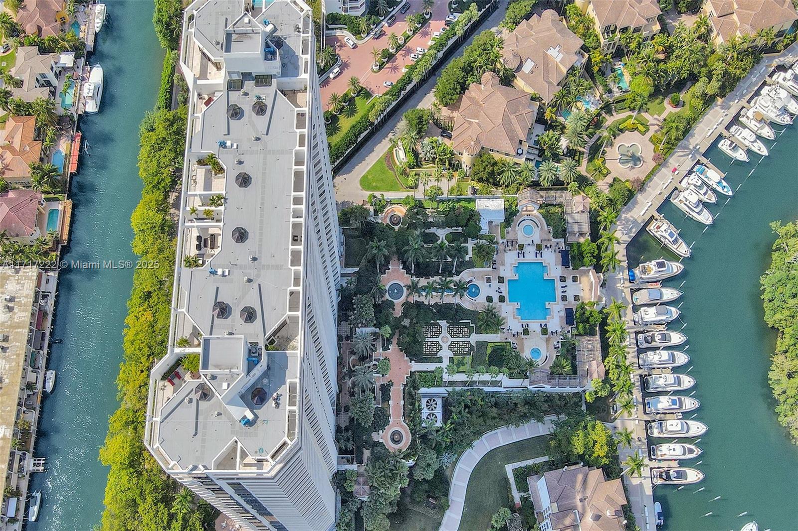 2000 Island Boulevard, Unit 608 Aventura, FL 33160 - Photo 35 of 38 an aerial view of a house with outdoor space
