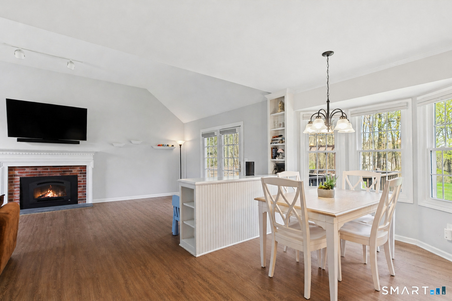 45 Beardsley Road New Milford, CT 06776 - Photo 14 of 40 The updated Eat-In Kitchen opens seamlessly to Large Family Room with gas Fireplace