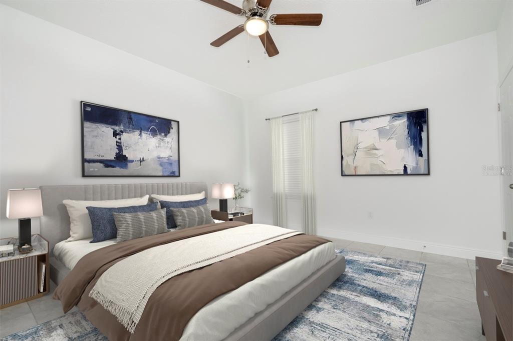 8 Locust Run Ocala, FL 34472 - Photo 34 of 71 a bedroom with bed and painting on the wall