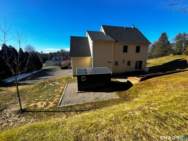 a front view of house with yard