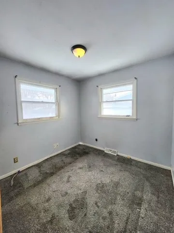 a view of a window in a room