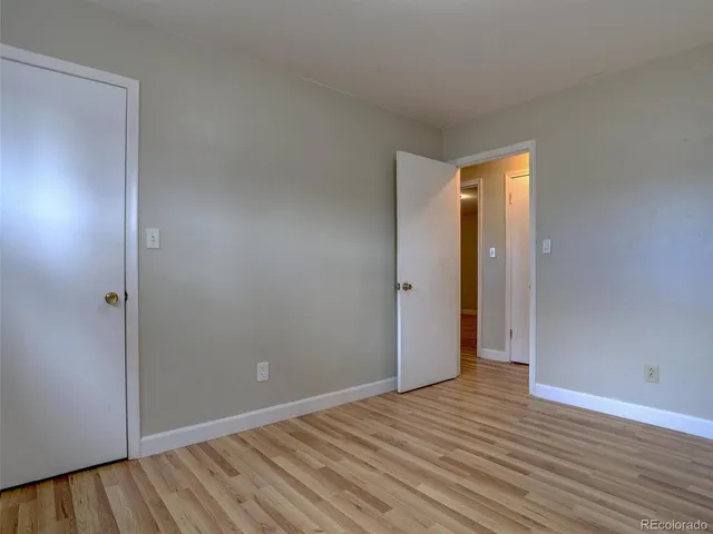 a view of an empty room