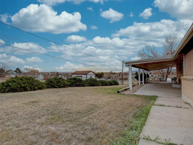 an aerial view of a large parking space
