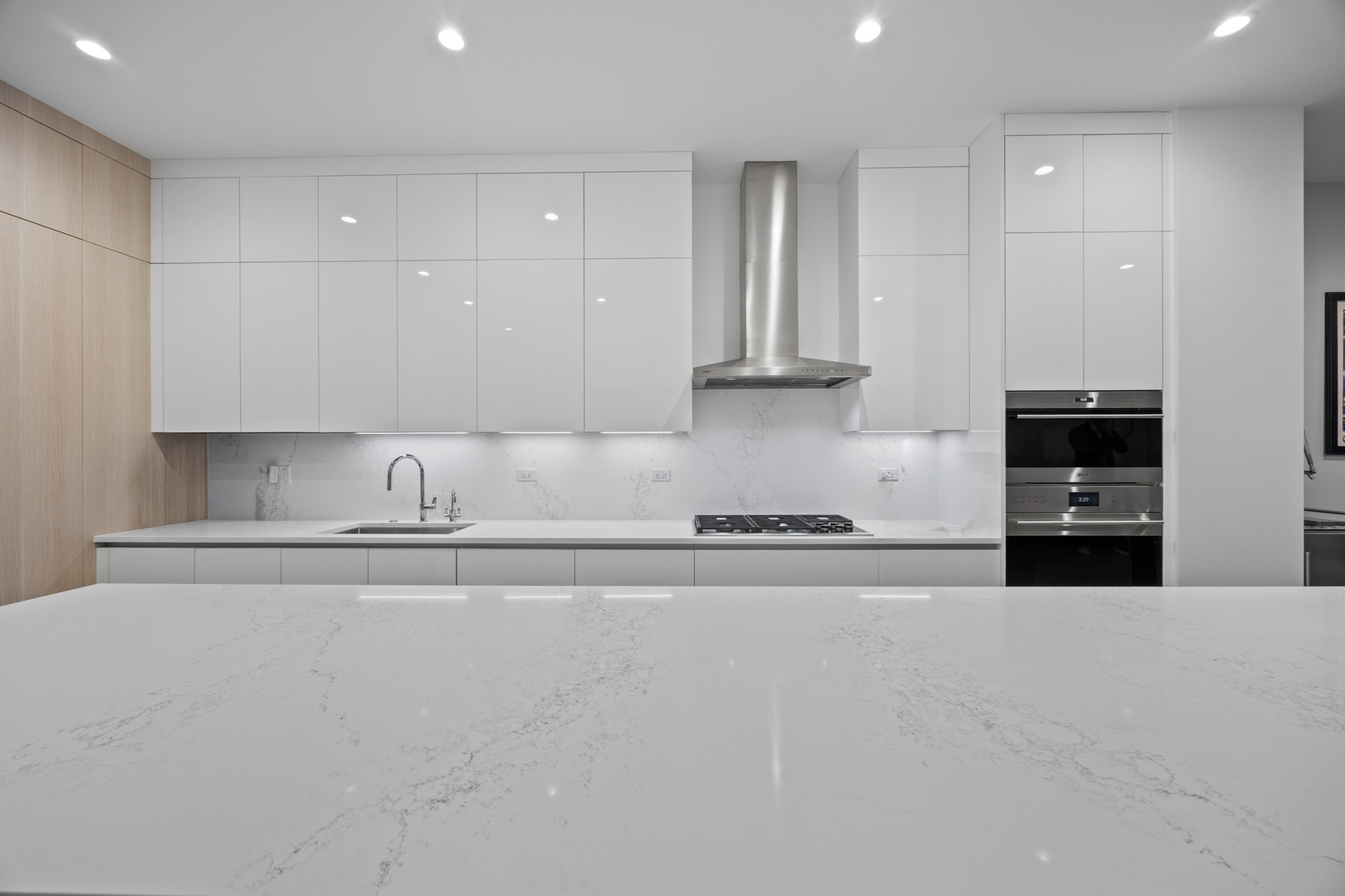 305 South Racine Avenue, Unit PHD Chicago, IL 60607 - Photo 8 of 41 a kitchen with stainless steel appliances granite countertop a sink and cabinets