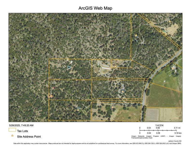 7388 Upper Applegate Road Jacksonville, OR 97530 - Photo 54 of 57 GIS map including Upper Applegate Rd.