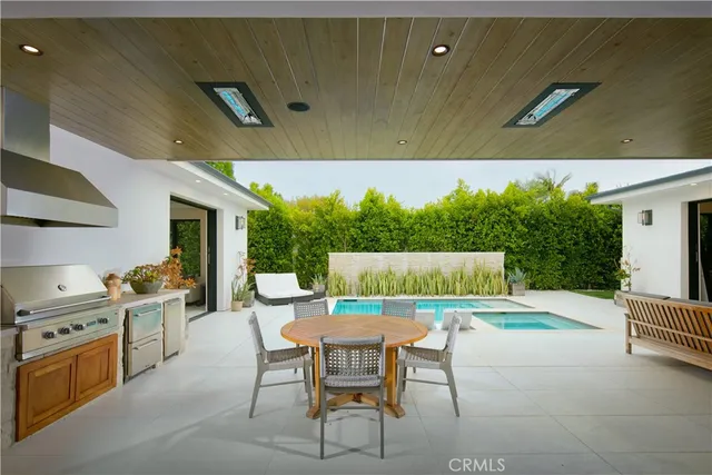 a outdoor space with furniture