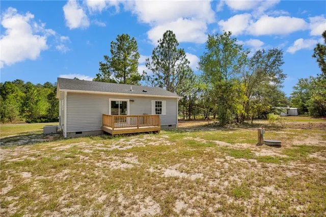 a house view with a garden space