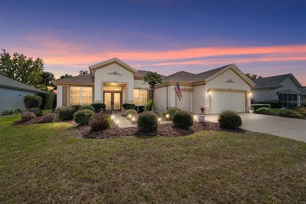 a view of a house with a outdoor space
