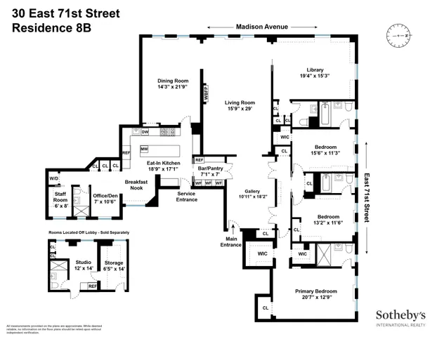 $8,400,000 | 30 East 71st Street, Unit 8B | Lenox Hill