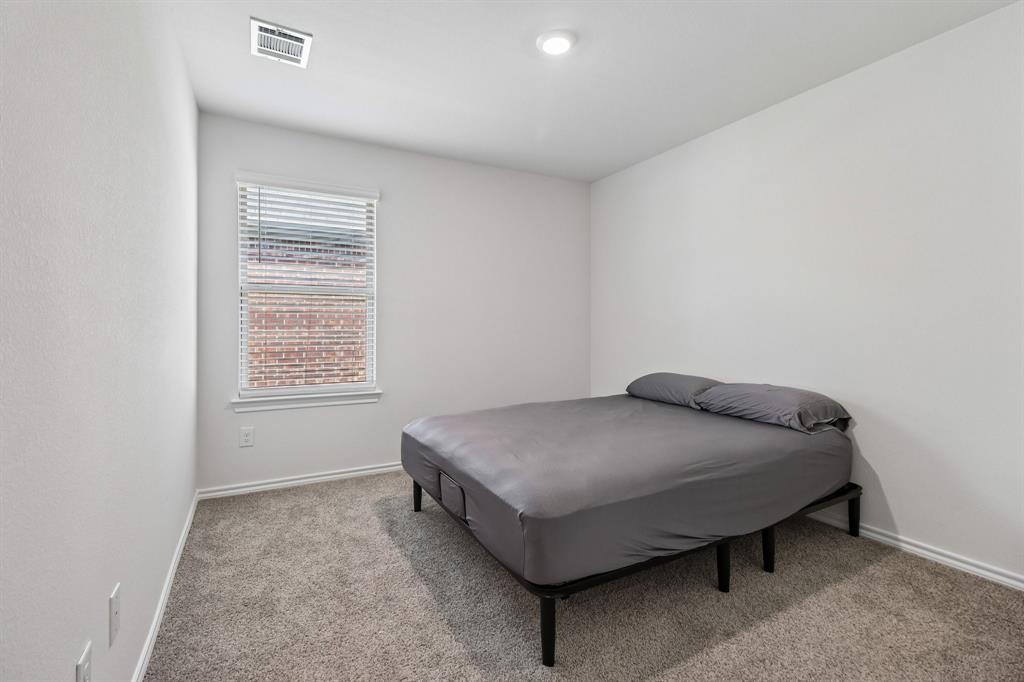 1453 Millstead Rill Road Caddo Mills, TX 75135 - Photo 19 of 40 Carpeted room featuring a single window with blinds, recessed ceiling lighting, and a ceiling-mounted ventilation register