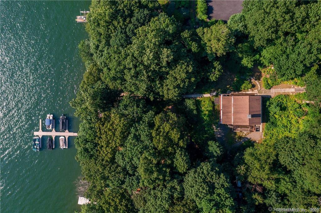 20 Musnug Road Danbury, CT 06811 - Photo 38 of 39 an aerial view of a house with a yard and trees all around