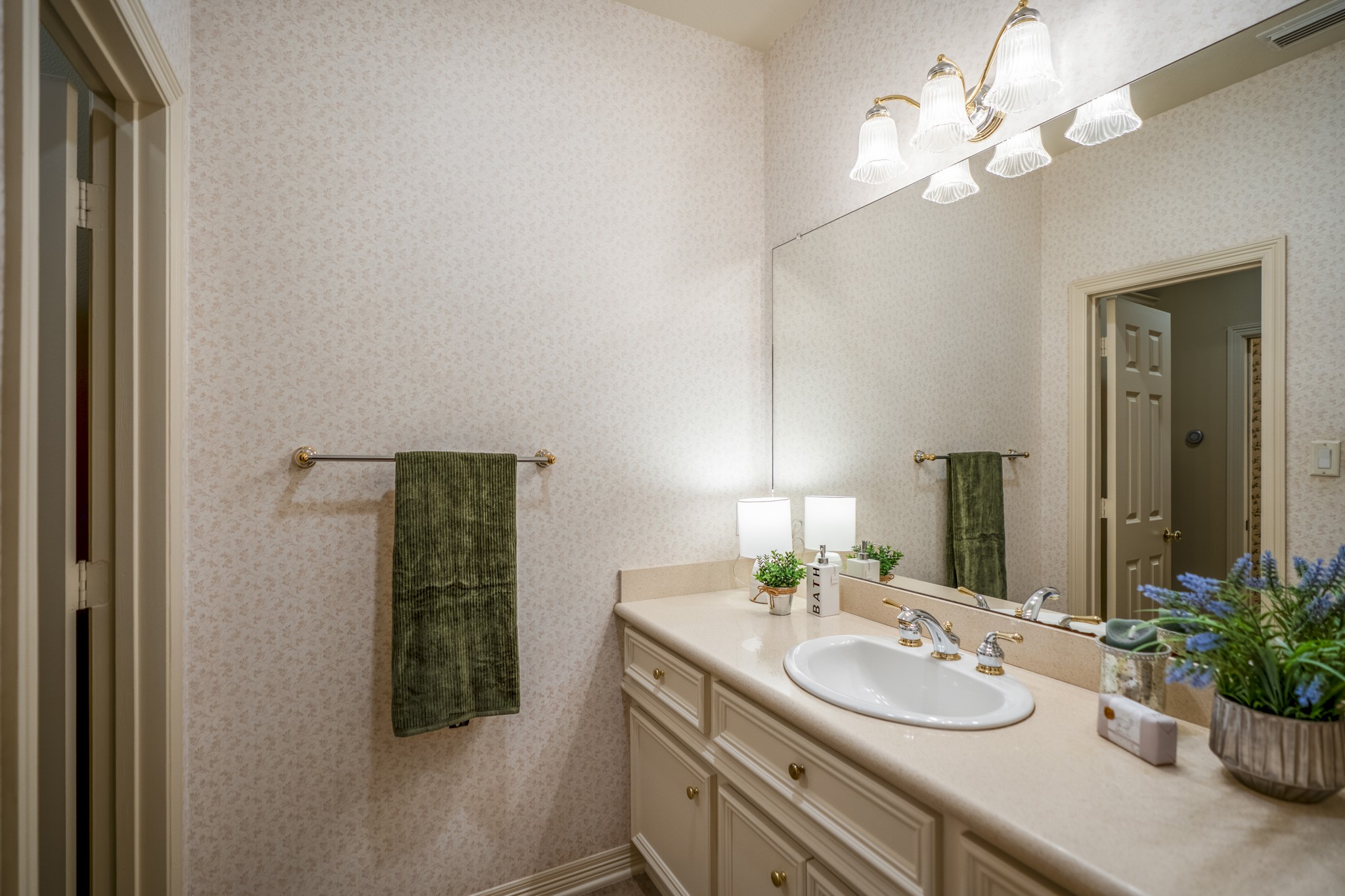 8806 Sterling Gate Circle Spring, TX 77379 - Photo 31 of 40 This sink area leads to the other bedroom that shares the "Jack and Jill" bathroom.