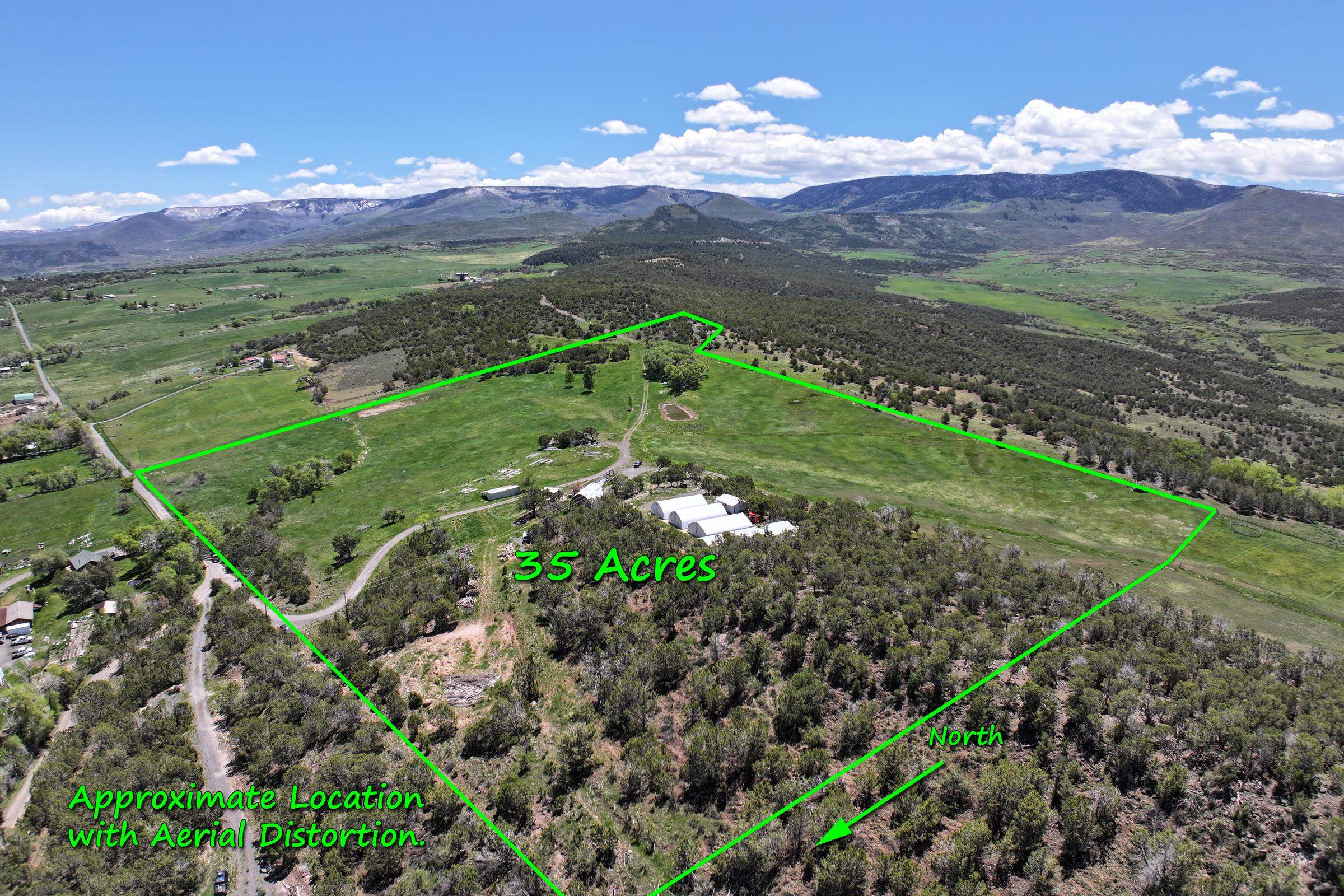 57191 Me Road Collbran, CO 81624 - Photo 5 of 42 a view of a city with lush green forest