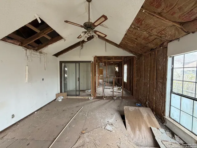 a view of under construction room and window