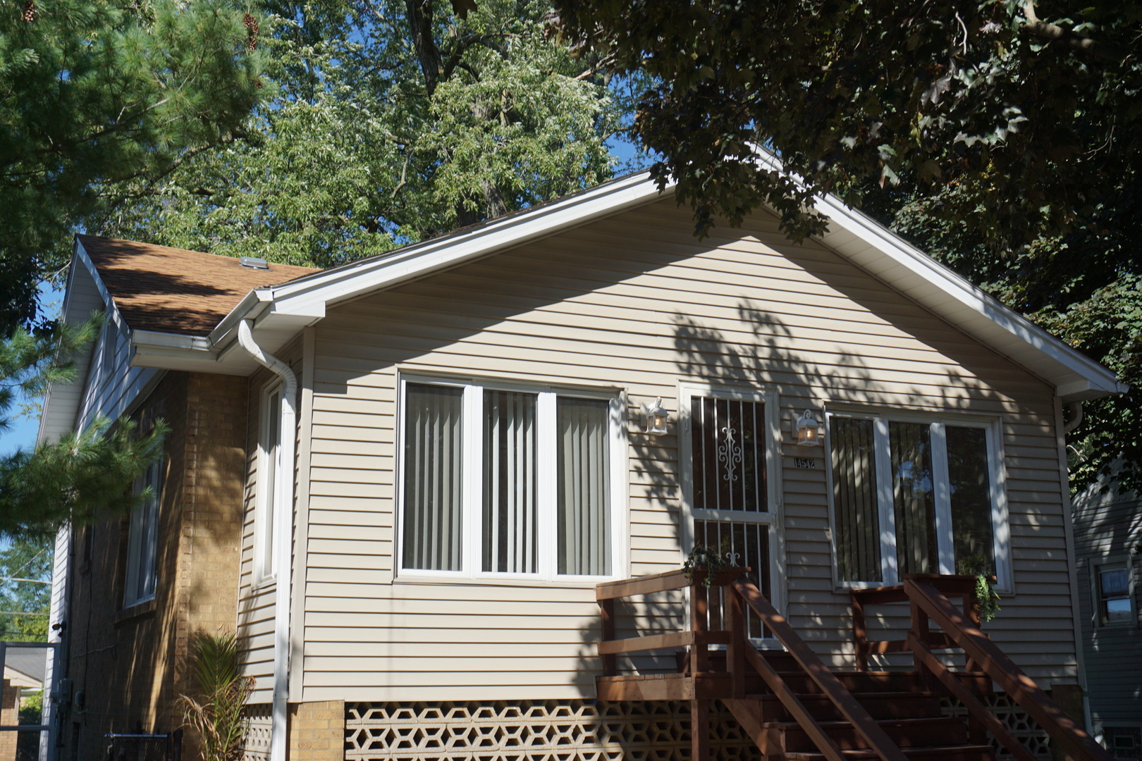 a view of a house with a porch