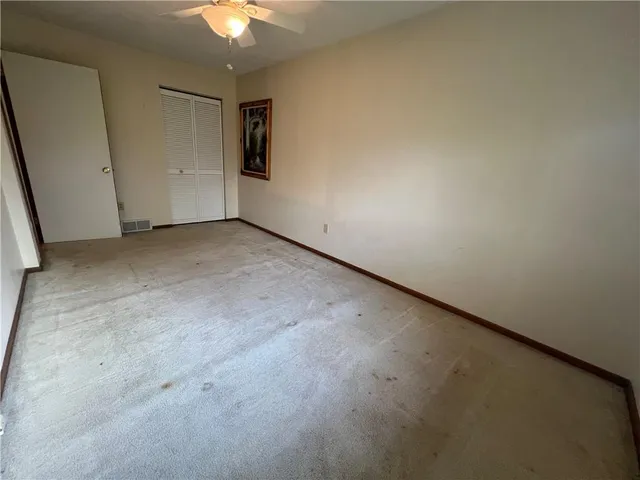 a view of backyard with green space