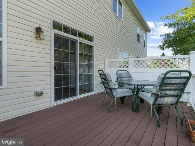 a view of backyard with deck