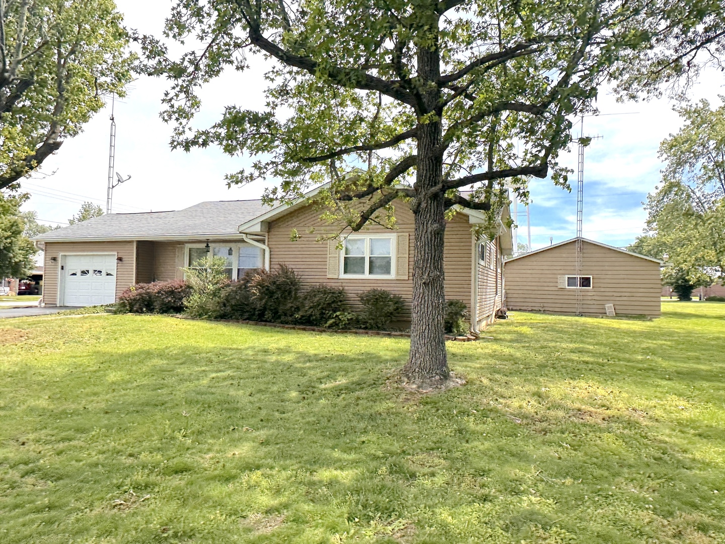 106 George Street Hurst, IL 62949 - Photo 12 of 14 a house view with a garden space