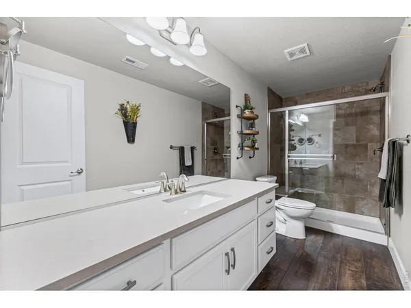 a children room with furniture and toys