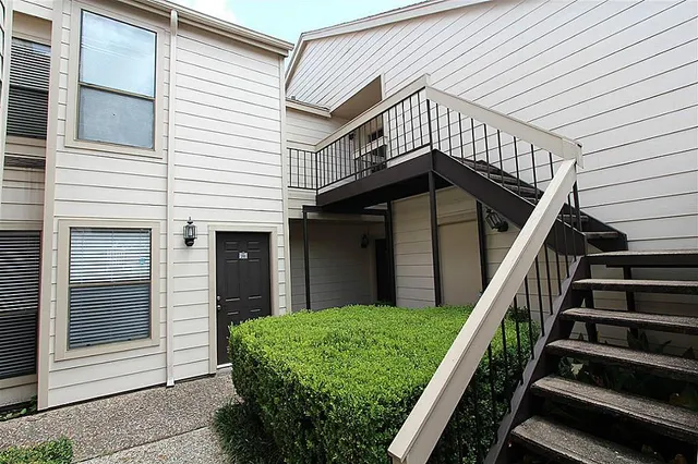 a view of a house with a door