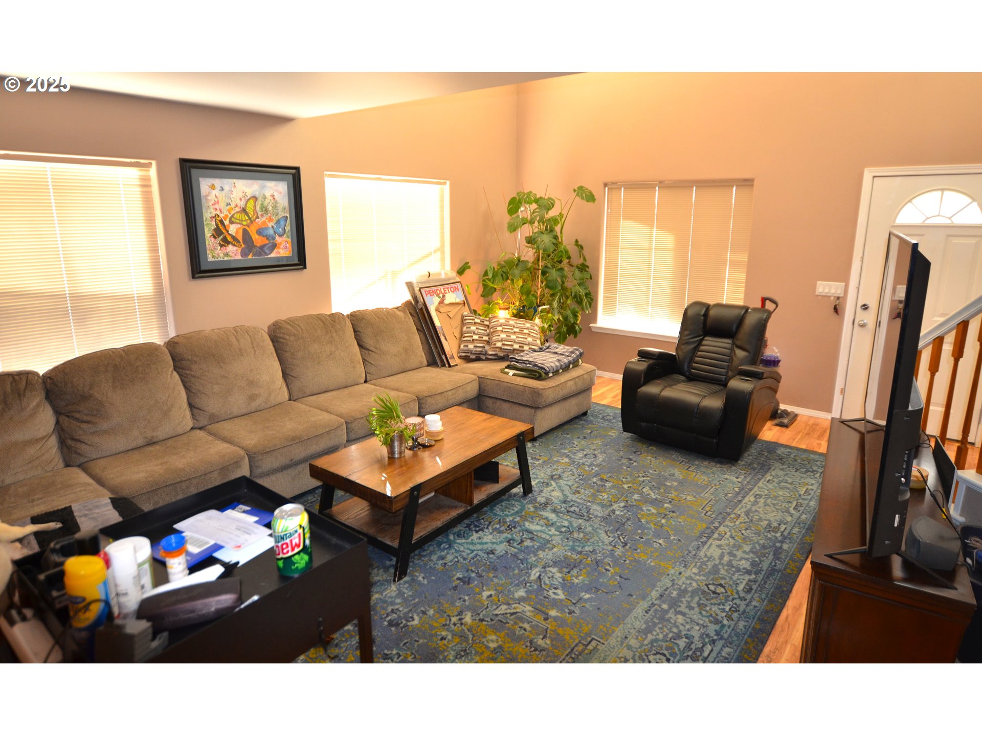 1616 Southwest 2nd Street Pendleton, OR 97801 - Photo 12 of 23 a living room with furniture and a flat screen tv