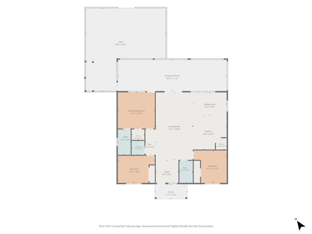 1110 Sunset Lane Anderson, SC 29626 - Photo 38 of 38 Visualize your future living space with this comprehensive floor plan, showcasing functional room layouts and an outdoor deck.