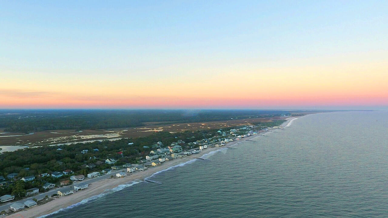 60 Rice Lane Edisto Beach, SC 29438 - Photo 42 of 44 Coastline Aerial Front Beach